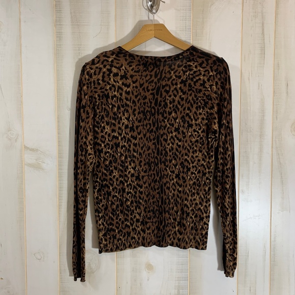 The Limited Leopard Print Cardigan Sweater Small - Picture 2 of 3